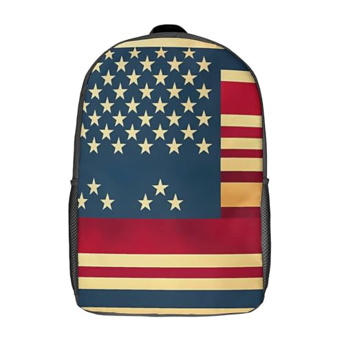 Sac à dos drapeau américain grand format pour protéger votre ordinateur portable 17" - 7