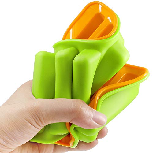 Silicone Ice Stick Tray Set - 4 Packs, 40 Ice Sticks for Small Mouth Sport Water Bottles, Bottled Soda - Classic Color
