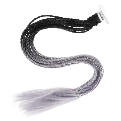 Estilo único paseos con adorno de casco pigtail trenzado con ventosa