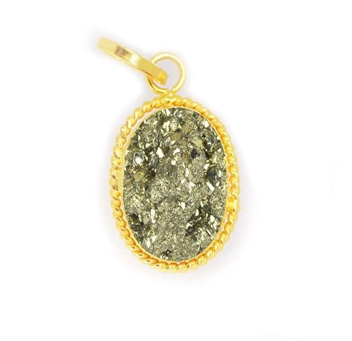 Pendentif en pyrite naturelle au quotidien, bijou en argent Mtrolls