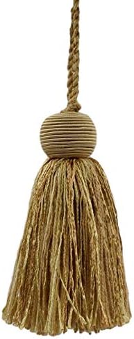 DÉCOPRO Set of 10 Decorative 4 inch Tassel|Camel Beige Straw Harvest Gold|Veranda Collection|Style# VTS|Color: Savanna Gold - VNT5