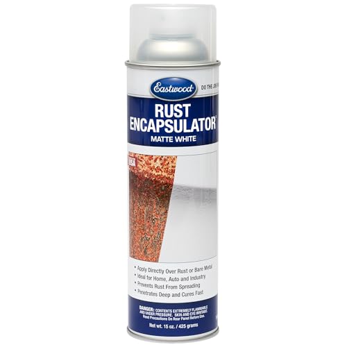 Eastwood White Rust Encapsulator 15 oz Aerosol Prevents Rust Corrosion Epoxy Fortified Low VOC Formula