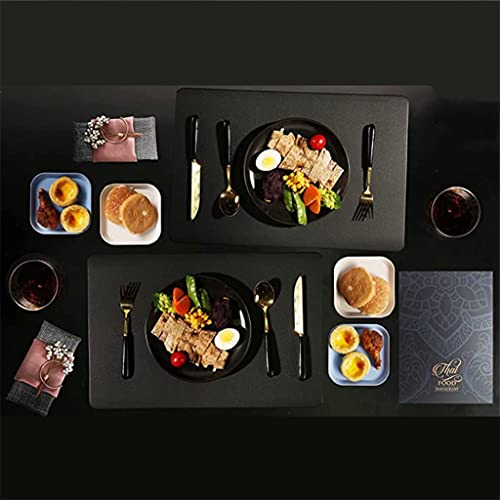 Sets de table en cuir premium isolants thermiques couleur C raffinée - 3