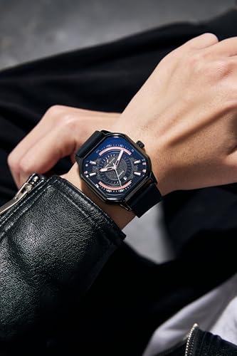 Image of Daniel Hechter Paris Rivoli Collection Modern Analog Watch for Men with Octagon Dial and Silicon Band-DHM1003