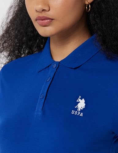 Image of U.S. Polo ASSN. Women Cotton Solid Regular Fit Polo Shirt