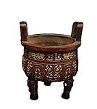  LAOJUNLU Una preciosa colección de bronce antiguo de cobre dorado para incienso con una colección de joyas solitarias de estilo tradicional chino