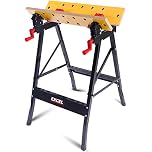 Excel Flip Top Workbench & Foldable Vise with Stand - Portable workbench, Foldable workbench, Versatile, and Durable Work Surface Ideal for Any Project