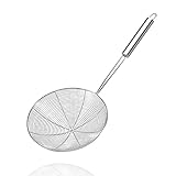 Spider Strainer Skimmer, Asian Strainer Ladle Stainless Steel Wire Skimmer Spoon with Handle for...