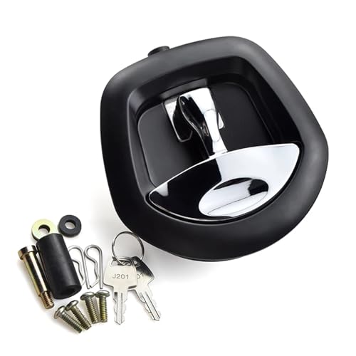 XK160 Remote Control Power Operated Compression T Handle Central Folding Black Whale Tail Locks 1Pcs