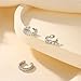 Dochais Ear Cuffs Non-Piercing Earrings for Women Cute Small Clip-On Cartilage Earring 14k Gold Plated Dainty Fake Piercings Earings Silver Style1
