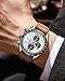 Imagen de BENYAR by Relojes Hombre Cronógrafo Analógico Movimiento de Cuarzo Impermeable Luminoso Fecha Banda de Cuero Reloj de Pulsera Negocios Casual Diseñador Relojes Elegante Regalo para Hombres