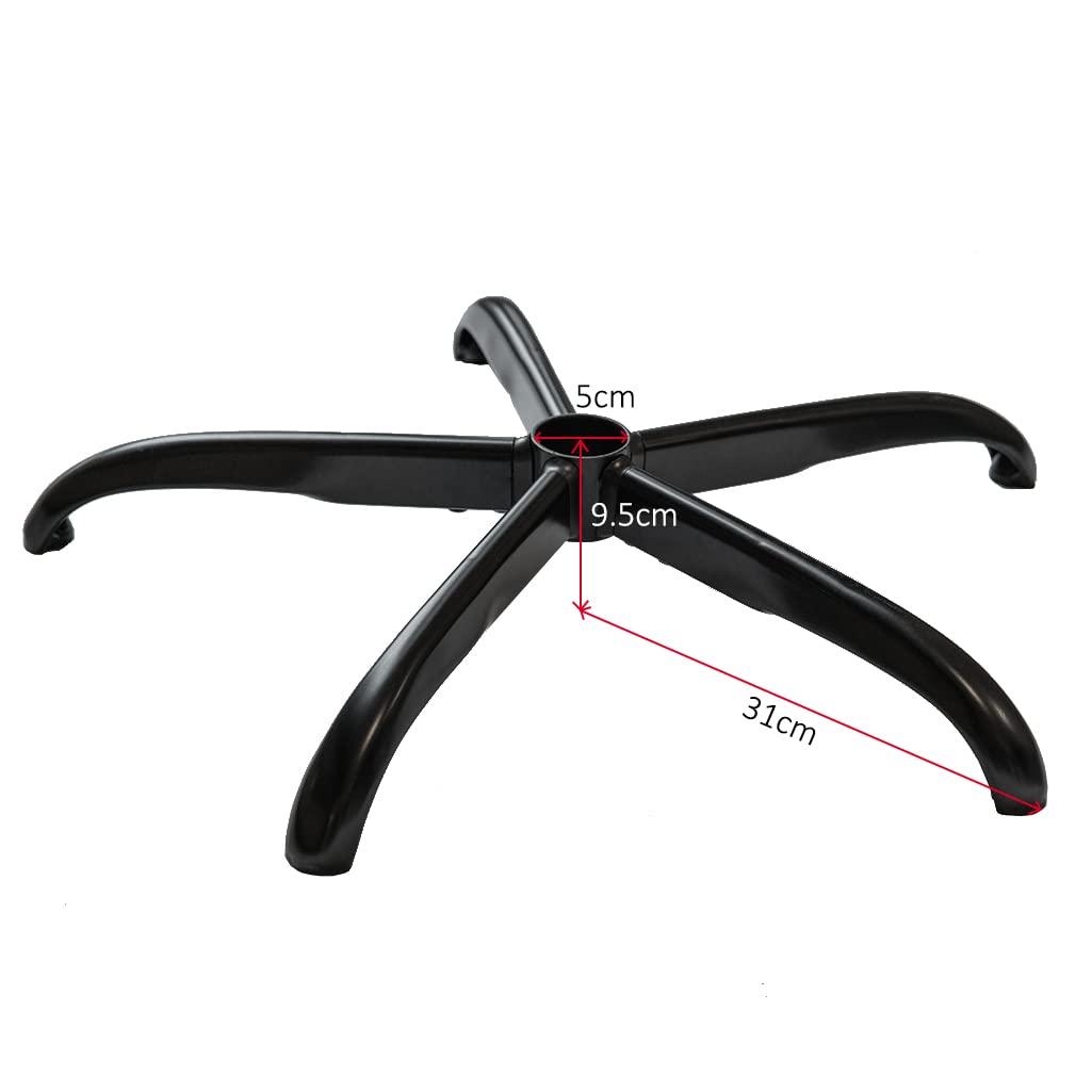 5 Piedini Per Sedia Da Ufficio - Rotelle Fisse Con Base In PU E Feltro, Diametro 52mm, Per Sedie Girevoli