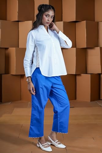 Image of Women Side Strip Full Placket Shirt