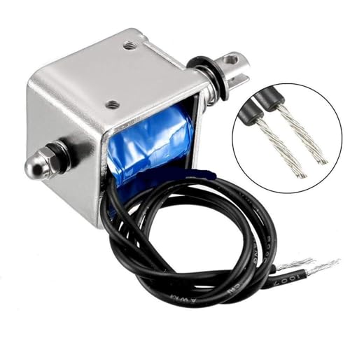 Électroaimant CC 24V JF-0826B avec course 10mm et force traction 20N