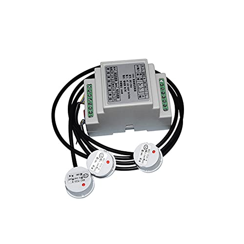 Taidacent Fluid Level Controller Water Tank Tower Automatic Liqudi Level Controller Non-contact Water Level Sensor Samrt Water Level Controller (Cable Length 10M, 3 Probe)