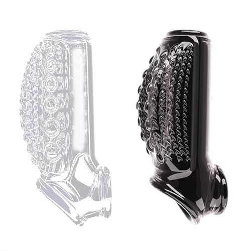 Kutocesy Funda Para El Pene De 2 Piezas Alargador De Pene De Silicona Funda Para El Pene Reutilizable Con Anillo Juguete Sexual Pareja Masculina