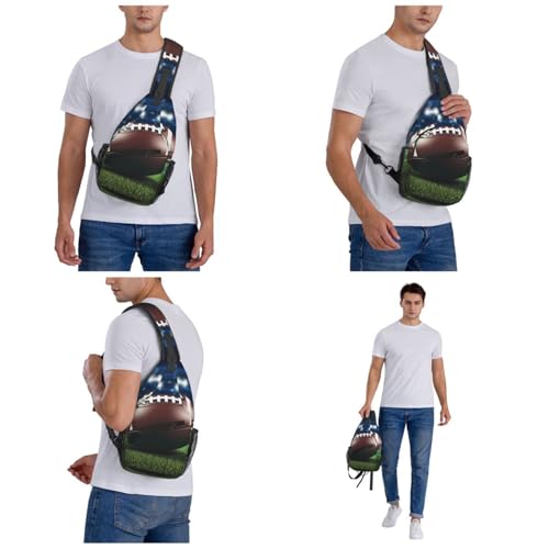 Bolso Cruzado Deportivo Negro para Hombre y Mujer miniatura 7