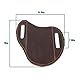 Be In Your Mind 1x Messertasche aus Dunkelbraunem Leder Kompatibel mit EDC Kompakter Zusammenklappbarer Messerhalter mit Scheide für Gürtel Tasche Und Taktischen Einsatz