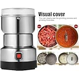 Electric Nut Grain Grinder, Peanut Butter Maker Machine 4-Blade Stainless Steel 150W 14500rpm, Multifunctional for Coffee Beans, Nuts, Grains, Spices - Image 4