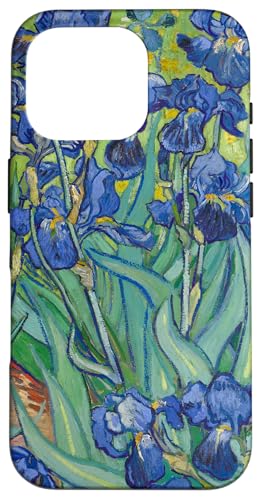 Van Gogh Irises Modern Art Painting Case for iPhone 16 Pro