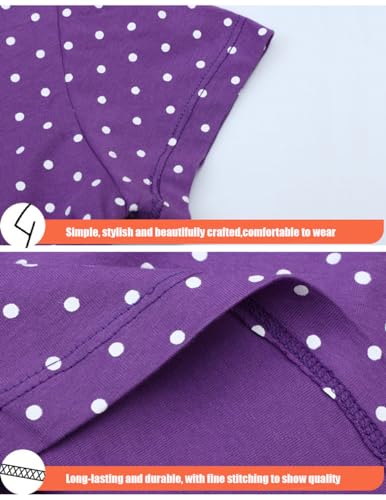 Image of Girls Cotton Long Sleeve Casual Cartoon Appliques Striped Jersey Dresses