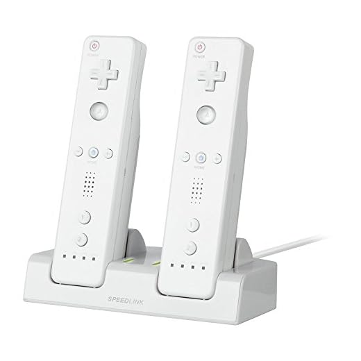 Speedlink JAZZ USB Charger - USB-Ladegerät für Wii U/Wii, praktische Ladestation mit LED-Ladestatusanzeigen, 3 Stunden Ladezeit, weiß