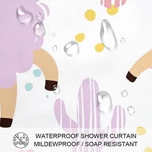 Rideau de douche alpaga imperméable pour stopper les éclaboussures