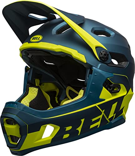Bell Super Dh Mips Adult Mountain Bike Helmet - Matte/Gloss Blue/Hi-Viz (2023), Medium (55-59 Cm) #TOP2