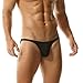 TADUANO Men's Underwear Bikini Briefs Mini Low Rise Fashion Sport Stretchy Thin Breathable Sexy Black
