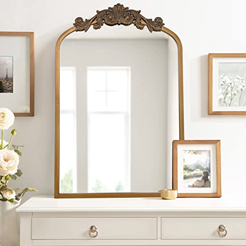 Seekelegant Gold Arched Mirror, 24 Inchx36 Inch Arch Mirror With Metal Frame thumb #6