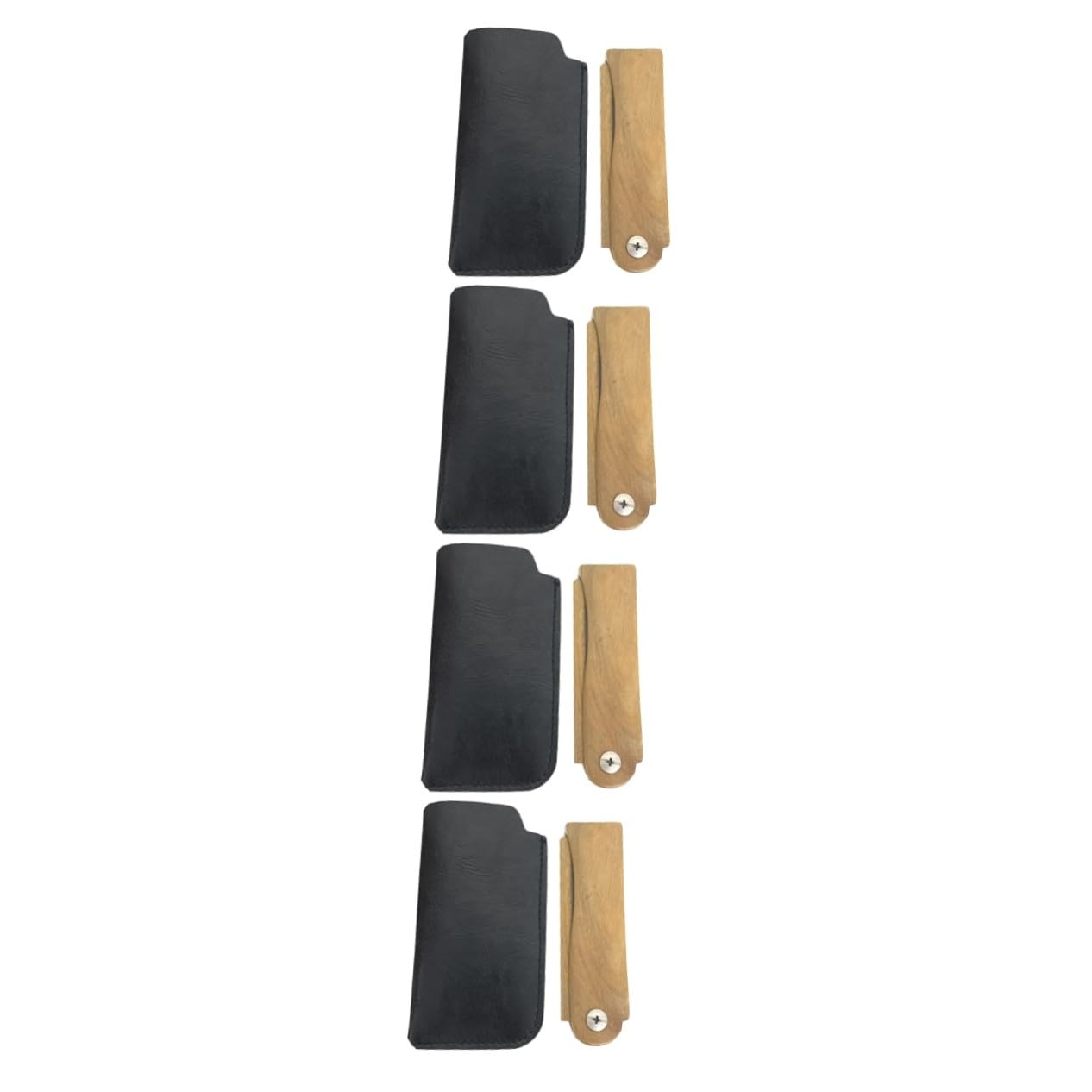 Beavorty 4 Set Pettine Tascabile Pieghevole Per Uomo Pettine Per in Legno Strumento Per Lo Styling Di Baffi E Barba Per Baffi in Legno Compatto E Portatile