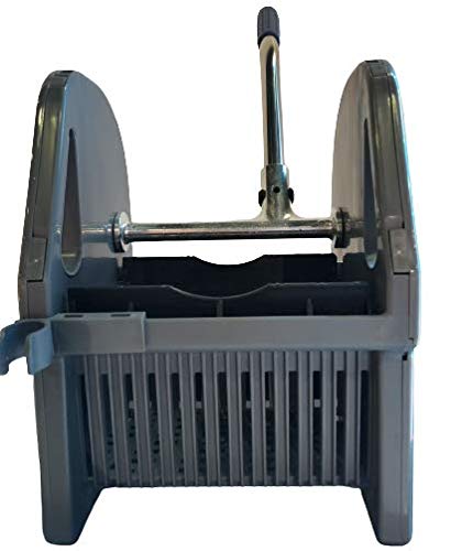 Chiner - Prensa para Cubo de Fregado | Adaptable a Todos los Carros | Empuñadura Ergonómica | Polipropileno Duradero, Gris, Polipropileno