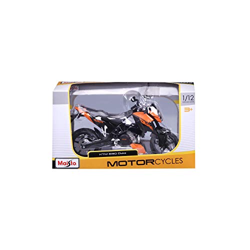 KTM 690 Duke Orange y Negro 1/12 Modelo Motocicleta Diecast miniatura 5