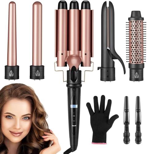 TXG Rizadores 5 en 1 Cerámica Protege Cabello