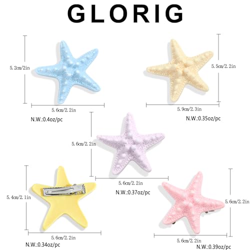 5 Pcs Colorful Mermaid Hair Clips For Women Cute Mermaid miniatura 6
