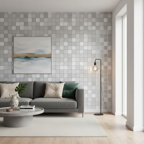 Image of VKR Self Adhesive Waterproof Marble Vinyl Wallpaper | Peel & Stick Furniture Sticker for Kitchen Slabs, Wardrobes, Tables, Shelves & Office Cabinets (Silver Line, Pack of 1)
