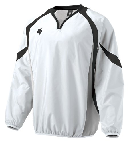 DESCENTE(デサント) 野球 ウインドジャック ホワイト×ブラック Sサイズ PJ320