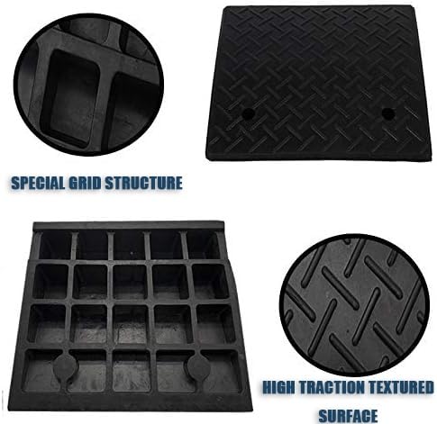 GSKFXJ Wheelchair Threshold Ramp, Rubber Ramp for Doorways, 2