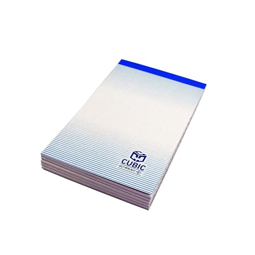 Image of CUBIC Scribbling Pad - Pack of 6 | 1 /4 Size (11 inch x 8.4 inch)| Premium Notepad for Office, School & Personal Use | Smooth Writing Paper, Tearable Sheets, Lightweight & Portable for Quick Notes & Sketching
