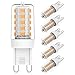 Produktbild G9 LED Dimmbar Lampen 4W, Warmweiß 3000K LED Leuchtmittel Ersatz 28W 33W 40W Halogenlampen, G9 Sockel Led Birne Lampe, 400LM,AC 220-240V, 5er Pack, Eco.Luma