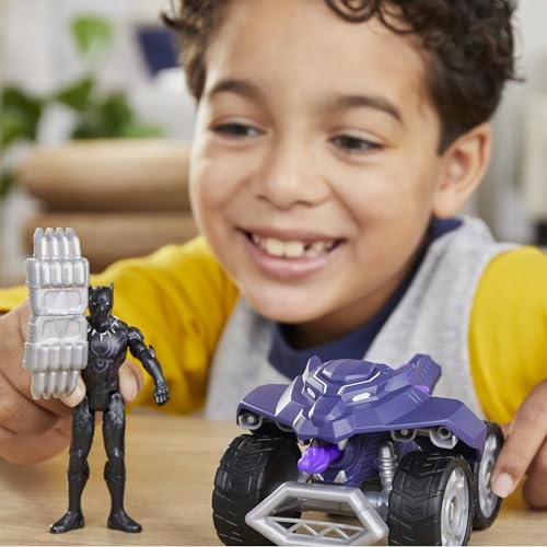 Figurine avec véhicule Avengers Marvel Panther VTT Coup de griffes 10 cm Neuf - vue 5