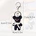 ZIUGLIKAL Bear Keychain Handmade Crochet Pendant Exotic Animals Handbag Charm Car Cartoon Creative Funny Gifts For Men And Women (black)