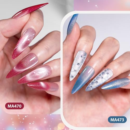 Esmalte Gel para Uñas Cambio de Color Cat Eye 12 Piezas miniatura 3
