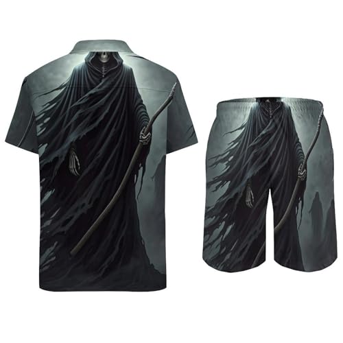 Ensemble 2 pièces Grim Reaper : look de plage décontracté et léger - 5