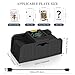 CARDSPIN Card Shuffler 1/2 Deck, Intelligent Sensor One-Touch Start UNO Automatic Shuffler Card Machine for Phase 10, Skip-Bo, Texas Hold'em, Poker, Blackjack (Black-Sensor)
