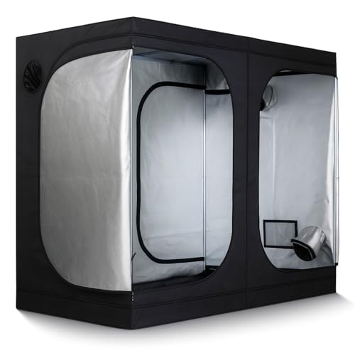 MarsHydro Growbox Growzelt Set 120 x 120 x 200 cm Reflective luftig Wasserdicht für groß Zimmerpflanzen