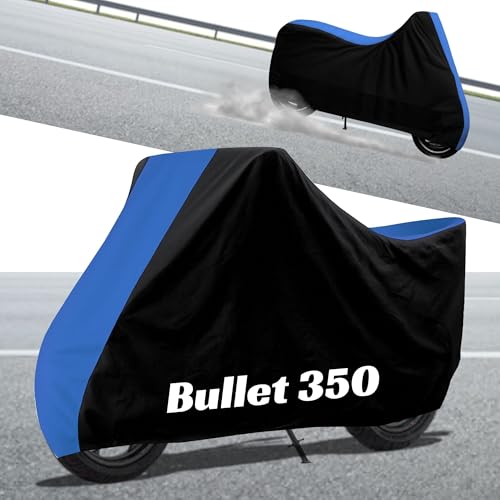 Image of Stylish Water Resistant Bike Body Cover Compatible with Bullet 350 & All Models | UV Protection, Dustproof, Heat Resistant, Two Wheeler | New All Weather Protection, Dust & Rain