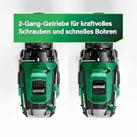 HiKOKI Akku-Bohrschrauber DS18DD (18V, Li-Ion, Brushless, 55 Nm, LED, 20-stufige Drehmomenteinstellung, ohne Akku und Ladegerät) – Ansicht 7