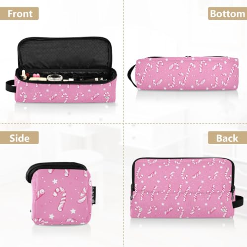 Candy Canes Stars Marble Bolsa de Viaje para Herramientas de Cabello con Mat Resistente al Calor para Planchas y Rizadoras, Organizador Portátil miniatura 5