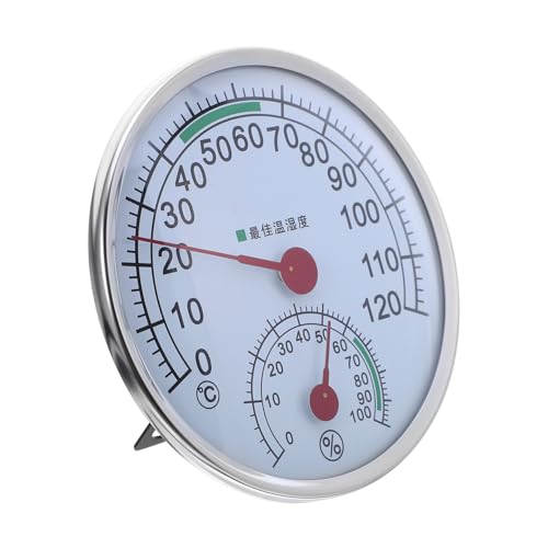 Milisten Termómetro Higrómetro para Sauna Medidor De Humedad y Temperatura para Sala De Vapor Accesorios para Sauna Doméstica Interiores Indicador De Temperatura para SPA y Hotel